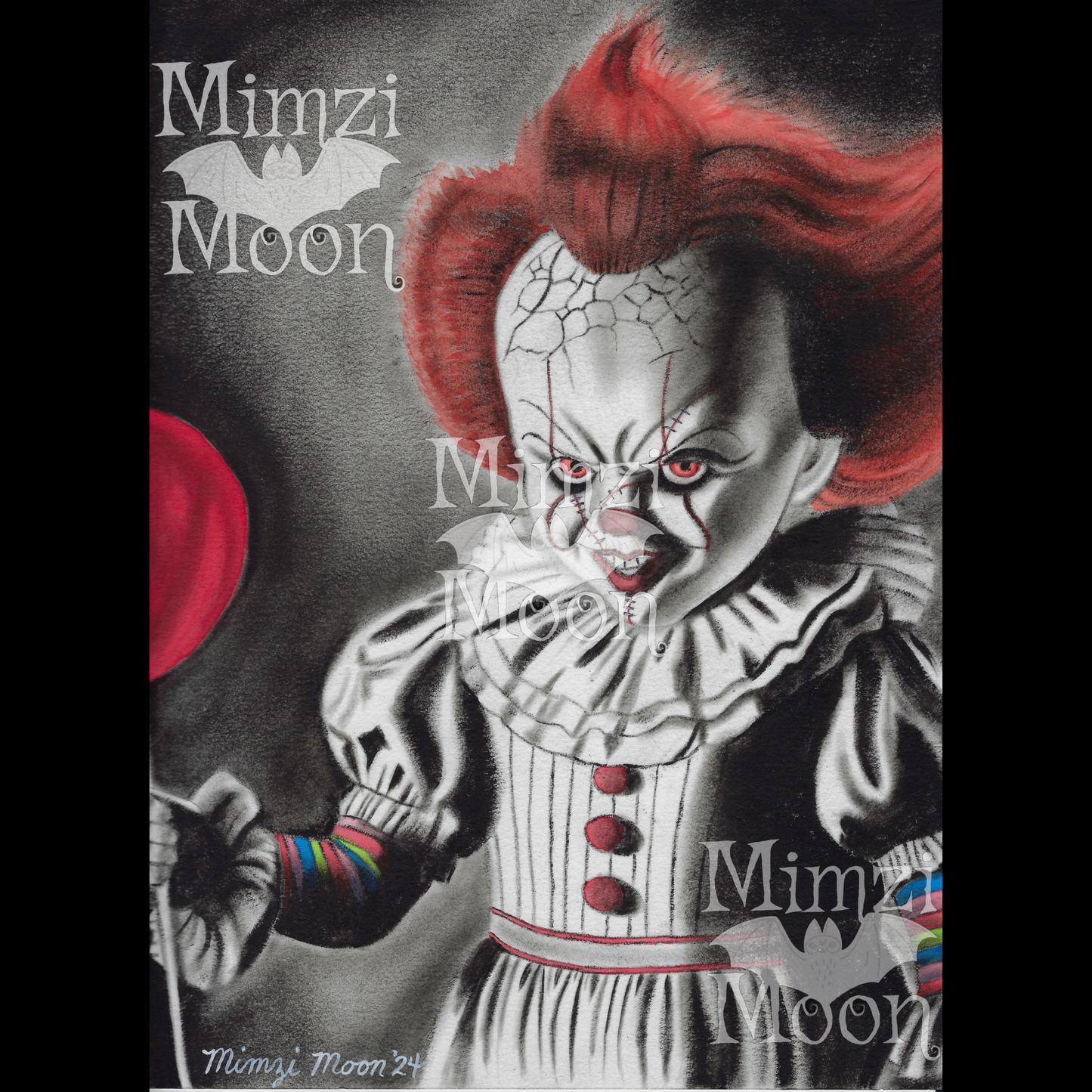 Chuckywize Original Art Print by Mimzi Moon